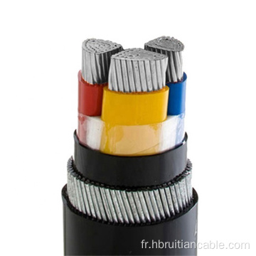Câbles d&#39;alimentation blindés de fil en acier en acier en aluminium multiccore en aluminium